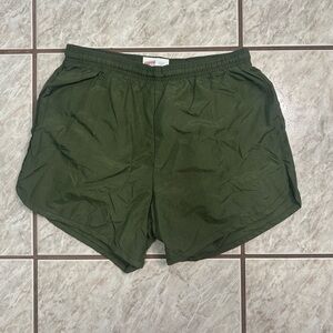 Mens Soffe Lined Sprinter Gym Running Shorts Size Large Army Green